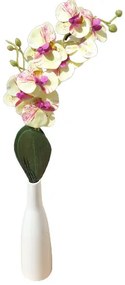 Brunei mű orchidea szál élethű művirág vanília krém