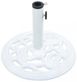 fehér öntöttvas napernyőtalp 9 kg 40 cm