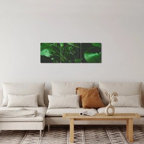 Kép - Pálmalevél (órával) (90x30 cm)