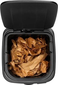 Matt fekete acél pedálos szemetes 30 l Bo – Brabantia