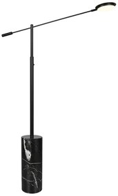 Fekete LED állólámpa (magasság 145 cm) Fiore – Trio Select