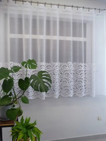 Mg Függöny 125/346 Fehér 200x160cm Kész Szalaggal M