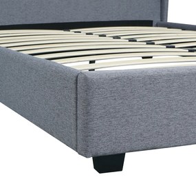 Szürke Kárpitozott Ágykeret 140x200 ANGELO