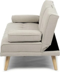 Háromszemélyes kihúzható kanapé, bézs, szövet, ASB-C3034 CRM2