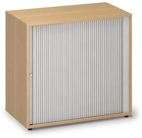 Alacsony lamellákkal ellátott szekrény ProOffice 80 x 45 x 74,2 cm, bükkfa