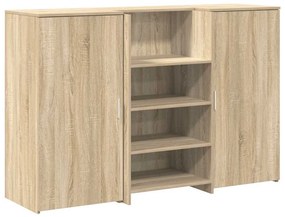 recepciós pult sonoma tölgy 155x50x103,5 cm szerelt fa