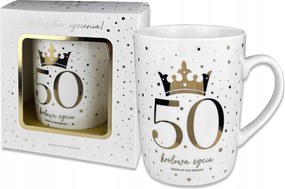 Crown Bögre 50. Születésnap Élet Királynője Elegáns Ajándék Ünnepeltnek