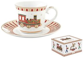 R2S.1106EXPR Porcelán teáscsésze+alj, 200ml, dobozban, Polar Express