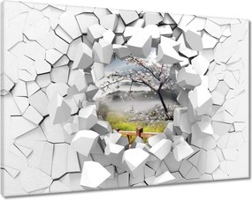 Vászonkép 60x40 Japán Virágzó cseresznye