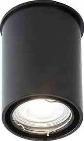 Mennyezeti spot mozgatható fekete kerek cső 9cm Shilo előszobába