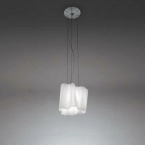 Artemide Logico Mini fĂŒggesztĂ©k, fĂșvott ĂŒveg, E27, fehĂ©r