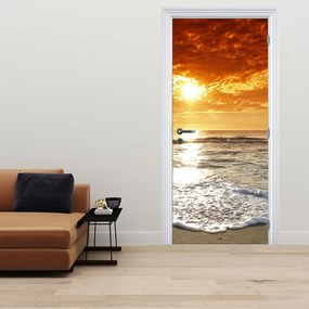 Fotótapéta ajtóra - Naplemente Korzikán (95x205cm)