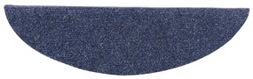 10 db öntapadós lépcsőszőnyeg, 56 x 17 x 3 cm, kék, félkör alakú