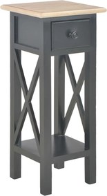 vidaXL fekete fa kisasztal 27 x 27 x 65,5 cm