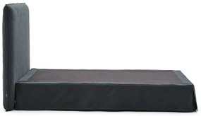 Antracitszürke kárpitozott franciaágy 160x200 cm Jaira – Kave Home