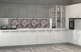 Fotótapéta flizelina Geometrikus minta körök és négyzetek mozaik 250x60 +ragasztó