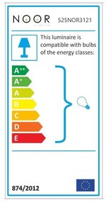 Fehér-ezüstszínű fali lámpa Balcova – Opviq lights