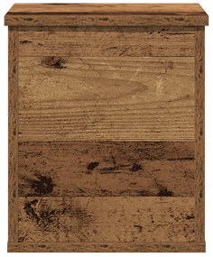 Tároló doboz fedéllel régi fa 30x35x35 cm Mérnök fa