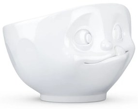 Fehér 'huncut' porcelántálka - 58products