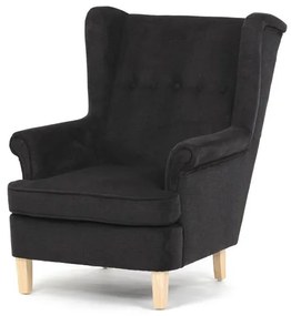 Fekete Szövet U-Fotel. AK-388 BK2