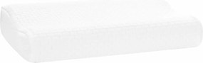 vidaXL Alvó Párna Egyszínű Fehér 50 x 30 x 10,5 cm Memóriahab