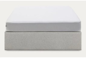 Szürke kárpitozott ágyneműtartós franciaágy 180x200 cm Matters – Kave Home