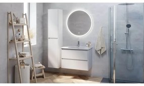 MOLDE 80 cm-es fehér fürdőszobaszekrény mosdóval