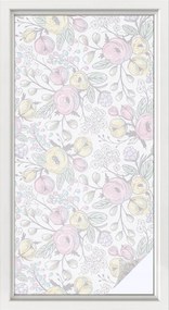 Szélvédőfólia Ablakvédő Adatvédelem Virágmintás 50x100 cm