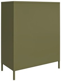 Khaki fém szekrény 79x100x39 cm Bradford – Støraa