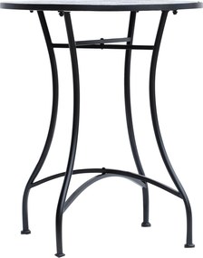 Outsunny Kerti Asztal Ø60 x H71cm, Időjárásálló Kerti Asztal Fémből | Aosom