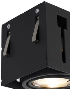 Modern intelligens süllyesztett spotlámpa fekete keret nélküli 3 GU10 Wifi-vel - Oneon 3