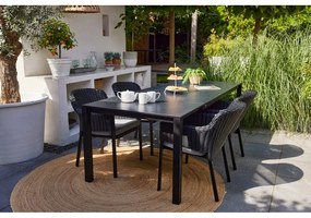 Fekete műanyag kerti szék Cairo – Hartman