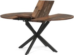 Étkezőaszta Autronic 120-160x120 cm barna melamin DT-I1120 OLW2