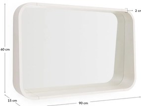 Fali tükör 90x60 cm Salaya – Kave Home