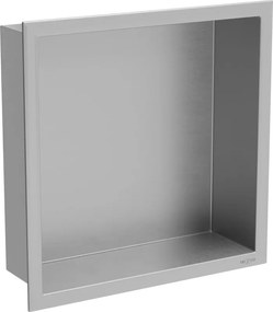 Mexen X-Wall-R 30 x 30 cm-es peremes mélyedéses polc, inox - 1910303010
