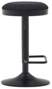 Fekete bárszék szett 2 db-os 58 cm Zaib – Kave Home