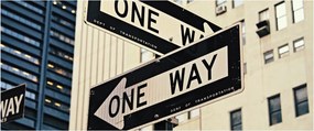 Kép - New York ONE WAY (120x50 cm)