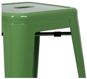Zöld fém bárszék szett 2 db-os (ülésmagasság 61 cm) – Ixia
