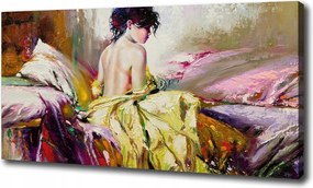 Vászonkép Félmeztelen nő 100x70 cm