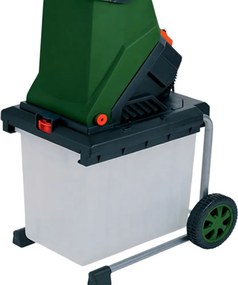 CHIP kerti aprítógép/daráló 50 literes gyűjtőtartállyal, 3100W fekete/zöld Gardebruk