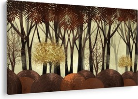 Kép - Dekoratív erdő (90x60 cm)
