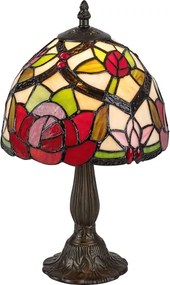 Brilagi - Tiffany vitrázs asztali lámpa GARLAN 1xE14/40W/230V