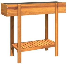 Tömör akácfa kerti magaságyás 90 x 30 x 75 cm