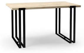 EWEN Étkezőasztal 120 cm (sonoma tölgy / fekete)