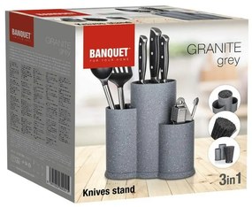 Bankett Granite Grey 3az1ben késállvány