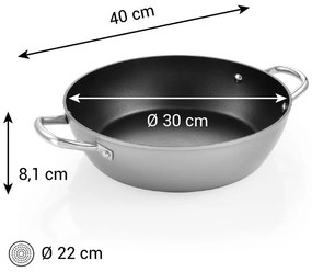 Alumínium serpenyő tapadásmentes felülettel ø 30 cm GrandChef+ – Tescoma