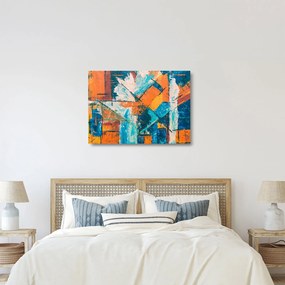 Kép - Absztrakció (üvegen) (70x50 cm)
