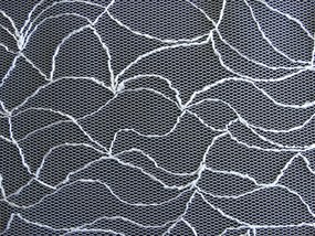 Mg Függöny háló hímzés 583/2 Fehér 320x250cm G szalaggal