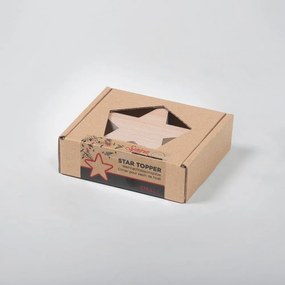 Small csillag csúcsdísz fából, dekorációs karácsonyfára - Spira