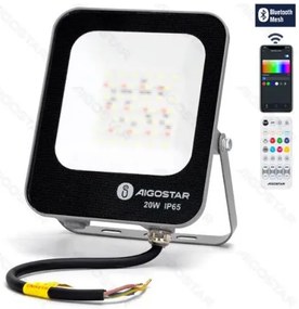 Bluetooth MESH intelligens reflektor RGBW 20W